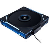 Lian Li UNI FAN TL140 LCD Wireless Single Pack, Ventilateur de boîtier Noir, 4 broches PWM + 1x 9 broches USB
