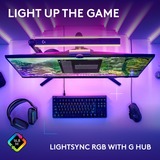 Logitech G515 TKL Low Profile RGB clavier gaming mécanique Noir, Layout US (QWERTY), GL Tactile, 80% (TKL), Double-shot PBT