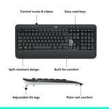 Logitech MK540 Advanced, set de bureau Gris foncé, Layout l’UE (QWERTY), 1000 dpi