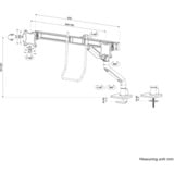 Neomounts DS75S-950BL2, Support de moniteur Noir