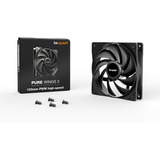 be quiet! Pure Wings 3 120 mm PWM haute vitesse, Ventilateur de boîtier Noir, Connecteur de ventilateur PWM 4 broches