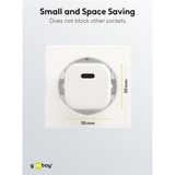 goobay Chargeur rapide USB-C PD GaN Nano (20 W) Blanc, 1x USB-C, Power Delivery 3.0