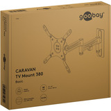 goobay Support mural TV Caravan FULLMOTION (M), 13 à 43 pouces Argent