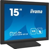 iiyama ProLite T1531SR-B1S 15" Moniteur tactile Noir (Mat), 1x DisplayPort, 1x HDMI, 1x VGA