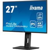 iiyama ProLite XUB2792UHSU-B6 27" 4K Ultra HD Moniteur Noir (Mat), 1x DisplayPort, 1x HDMI, 1x USB-C, 3x USB-A
