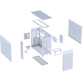 ASUS Prime AP303 - Mesh Panel boîtier midi tower Blanc | 2x USB-A | 1x USB-C