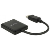 DeLOCK DisplayPort 1.4 > 2x HDMI MST, Répartiteurs de DisplayPort Noir, 0,2 mètre