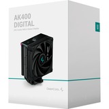 DeepCool AK400 Digital Refroidisseur CPU RGB  Noir, Connecteur de ventilateur PWM à 4 broches