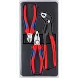 KNIPEX Set d’outillage Bestseller, Set de pinces Bleu/Noir, outils livrés dans un emballage thermoformé à couvercle transparent