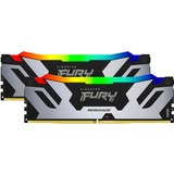 Kingston FURY 96 Go DDR5-6000 Kit, Mémoire vive Argent/Noir, Renegade RGB, XMP 3.0