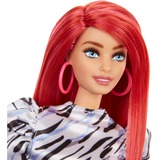 Mattel Barbie Fashionistas - Robe noire et blanche, Poupée 