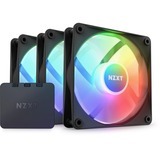 NZXT F120 RGB Core Triple pack, Ventilateur de boîtier Noir, 3x ventilateur RGB, avec contrôleur