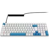 Sharkoon SKILLER SGK50 S2 PBT RGB clavier gaming mécanique Blanc, Layout BE (AZERTY), Gateron G Pro 3.0 Yellow, 96%, Hot-swappable