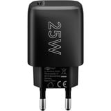 goobay 25W Chargeur rapide USB-C PD GaN Noir, 1x USB-C, Power Delivery 3.0
