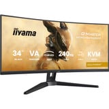 iiyama G-Master Gold Phoenix GCB3486WQSCP-B1 34" Moniteur UltraWide gaming incurvé Noir, 1x DisplayPort, 2x HDMI, 2x USB-C, 2x USB-A, 1x RJ-45, 240 Hz