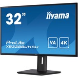 iiyama ProLite XB3288UHSU-B5 31.5" 4K UHD Moniteur  Noir, 4K, HDMI, DisplayPort, Audio