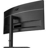 AOC CU34E4CV 34" Moniteur UltraWide incurvé Noir, 1x DisplayPort, 2x HDMI, 1x USB-C, 4x USB-A, 1x RJ-45, 120 Hz, 86,4 cm (34"), 3440 x 1440 pixels, 4 ms, Noir
