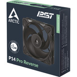 ARCTIC P14 Pro Reverse ventilateur de boîtier Noir, 140 x 140 x 30 mm, PWM, 140 x 140 x 30 mm, PWM
