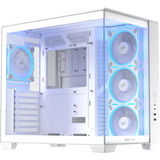ASUS A32 PLUS boîtier midi tower Blanc | 2x USB-A | 1x USB-C | RGB | Window
