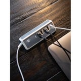 Brennenstuhl Chargeur USB multiple estilo Blanc/en acier inoxydable