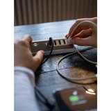 Brennenstuhl Chargeur USB multiple estilo Blanc/en acier inoxydable
