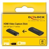 DeLOCK HDMI Video Capture Stick USB-C, Adaptateur Noir