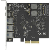 DeLOCK PCIe x4 card > 2x USB-C + 3x USB-A, Carte d'interface 