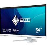 EIZO FlexScan EV3450XC-WT 34.1" Moniteur UltraWide incurvé Blanc, 1x DisplayPort, 2x HDMI, 2x USB-C, 2x USB-A, 1x RJ-45