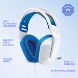 Logitech G335 casque gaming over-ear Blanc/Bleu, Pc, PlayStation 4, PlayStation 5, Xbox One, Xbox Series X|S, Nintendo Switch