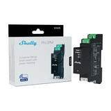 Shelly Wave Pro 2PM LR (EU), Relais Noir, Z-Wave, rail DIN, 2x 16A
