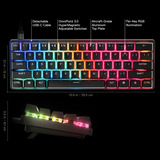 SteelSeries Apex Pro Mini Gen 3 RGB clavier gaming mécanique Noir, Layout US (QWERTY), SteelSeries OmniPoint 3.0, 60%, Double-shot PBT