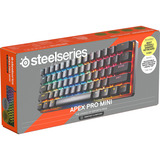 SteelSeries Apex Pro Mini Wireless, clavier gaming Blanc, Layout États-Unis, SteelSeries OmniPoint 2.0, US layout, SteelSeries OmniPoint 2.0, 60%, RGB LED, Double Shot PBT Keycaps