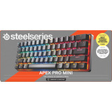 SteelSeries Apex Pro Mini Wireless, clavier gaming Blanc, Layout États-Unis, SteelSeries OmniPoint 2.0, US layout, SteelSeries OmniPoint 2.0, 60%, RGB LED, Double Shot PBT Keycaps