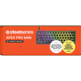 SteelSeries Apex Pro Mini Wireless, clavier gaming Blanc, Layout États-Unis, SteelSeries OmniPoint 2.0, US layout, SteelSeries OmniPoint 2.0, 60%, RGB LED, Double Shot PBT Keycaps