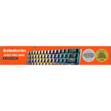 SteelSeries Apex Pro Mini Wireless, clavier gaming Blanc, Layout États-Unis, SteelSeries OmniPoint 2.0, US layout, SteelSeries OmniPoint 2.0, 60%, RGB LED, Double Shot PBT Keycaps