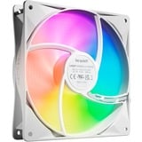 be quiet! Light Wings LX PWM high-speed ventilateurs de boîtier RGB  Blanc, 3 pièces, 140 x 140 x 25 mm, Pack de 3, Ventilateur, 14 cm, 1800 tr/min, 127,9 m³/h, Blanc