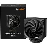 be quiet! Pure Rock 3 Noir, Refroidisseur CPU Noir, socket Intel et AMD, Refroidisseur d'air, 12 cm, 2000 tr/min, 101,2 m³/h, Noir