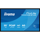 iiyama ProLite T5529AS-B1AG, Affichage public Noir, Tactile, HDMI, USB-C, Audio, LAN, WiFi 5, Android 14