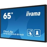 iiyama ProLite TF6539AS-B1AG, Affichage public Noir, Tactile, HDMI, DisplayPort, LAN, Audio, USB, Android 
