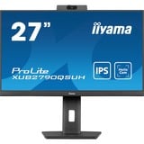 iiyama ProLite XUB2790QSUH-B1 27" Moniteur  Noir, 100Hz, HDMI, DisplayPort, USB, Audio, webcam