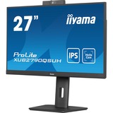 iiyama ProLite XUB2790QSUH-B1 27" Moniteur  Noir, 100Hz, HDMI, DisplayPort, USB, Audio, webcam