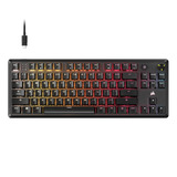 Corsair K70 CORE TKL RGB clavier gaming mécanique Noir, Layout US (QWERTY), Corsair MLX Red v2, 80% (TKL), Hot-swappable, ABS Double shot