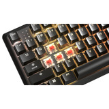 Corsair K70 CORE TKL RGB clavier gaming mécanique Noir, Layout US (QWERTY), Corsair MLX Red v2, 80% (TKL), Hot-swappable, ABS Double shot
