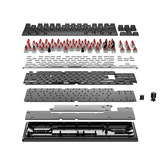 Corsair K70 CORE TKL RGB clavier gaming mécanique Noir, Layout US (QWERTY), Corsair MLX Red v2, 80% (TKL), Hot-swappable, ABS Double shot