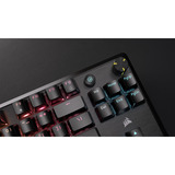 Corsair RGB clavier gaming mécanique Noir, Layout US (QWERTY), Corsair MLX Red v2, 80% (TKL)