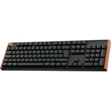 Keychron K10 HE-F1, clavier Noir/Marron, Layout BE, Gateron Double-Rail Magnetic Nebula, LED RGB, remplaçables à chaud, Bluetooth, 2,4 GHz
