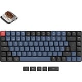 Keychron K3 Pro-H3, clavier Noir, Layout BE, Gateron Low Profile Mechanical Brown, LED RGB, 75%, ABS Double-shot, Hot-swappable, Bluetooth
