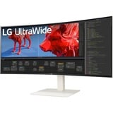 LG UltraWide 38WR85QC-W 37.5" Moniteur incurvé  Blanc, 2x HDMI, 1x DisplayPort, USB-A, USB-C, 144Hz, RJ45