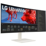 LG UltraWide 38WR85QC-W 37.5" Moniteur incurvé  Blanc, 2x HDMI, 1x DisplayPort, USB-A, USB-C, 144Hz, RJ45