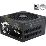 MSI MAG A1000PLS PCIE5 alimentation modulaire 1000 watt Noir, 1x 12V-2x6, 4x PCIe